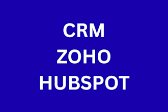 setup CRM , zoho , hubspot