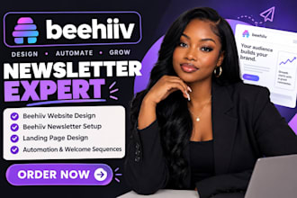 setup beehiiv newsletter design beehiiv website landing page