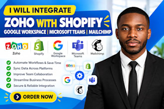 integrate zoho with shopify google workspace microsoft teams mailchimp