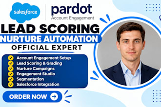 setup salesforce pardot account engagement lead scoring nurture automation