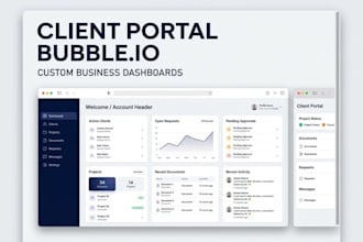build a bubbleio client portal, customer portal and business dashboard bubble io