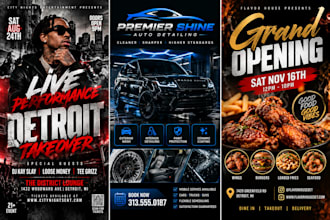 design a professional flyer for your business, event, or promo