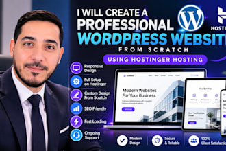 create a professional wordpress website from scratch