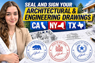 seal and sign your architectural and engineering drawings in ca, ny, tx