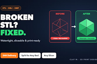 repair and fix your stl file for flawless 3d printing