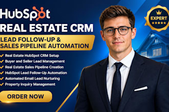 build real estate hubspot CRM lead follow up  sales pipeline automation