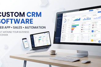 build custom CRM software CRM web app sales management system, customer database