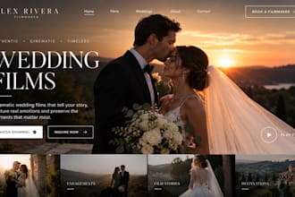 build squarespace videographer website filmmaker wedding video portfolio website