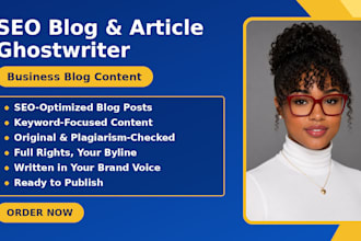 ghostwrite SEO blog posts and articles for your business
