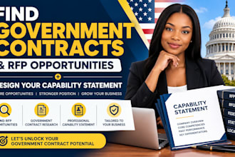 find government contract rfps and design government capability statement