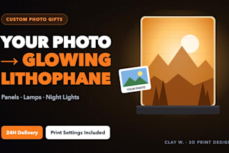 turn your photo into a custom 3d printable lithophane or lamp stl