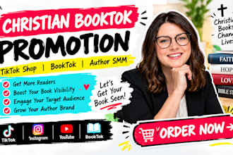 do christian booktok promotion tiktok shop booktok author SMM ebook marketing