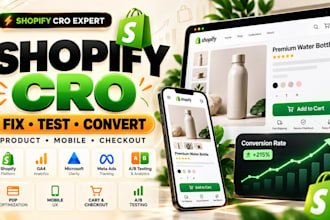 do shopify cro conversion rate optimization product page checkout optimization