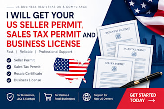 get your US seller permit, sales tax permit and business license