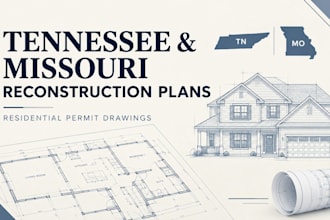 design tennessee and missouri house reconstruction permit plans