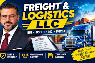 form your freight, logistics llc with ein, usdot, mc, fmcsa, boc 3 registration