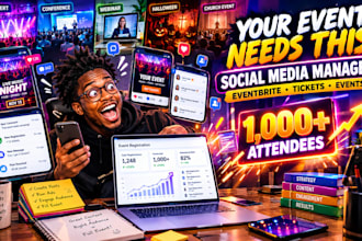 be your social media manager for eventbrite promotion and christian events