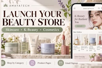 build korean beauty website korean skincare acne care organic skincare website