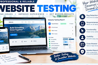 manually test your website for bugs and usability issues