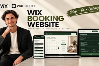 design wix booking website, wix bookings, appointment, wix scheduling service