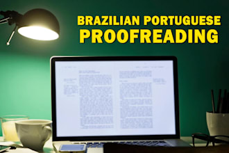 proofread and edit portuguese texts