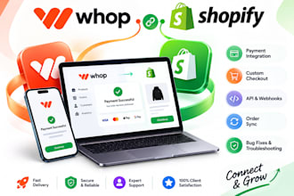 develop your shopify whop payment checkout, payment gateway whop bug fix
