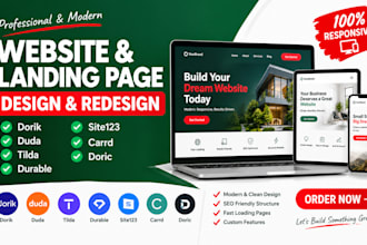 build dorik duda tilda website landing page doric durable site123 carrd design