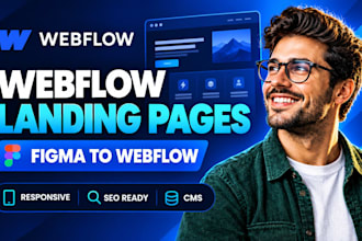 build responsive webflow website figma to webflow redesign webflow landing page