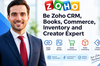 be zoho crm, books, commerce, inventory and creator expert