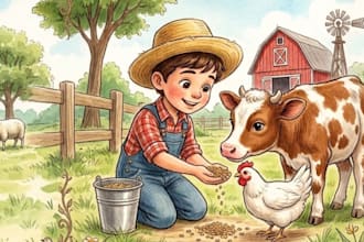 illustrate children storybook and 3d children book illustration