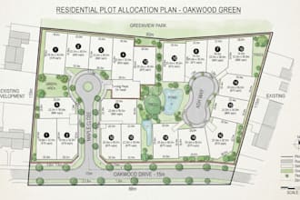 create detailed residential plot allocation plans