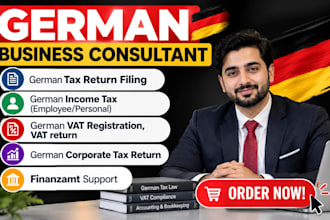 handle german vat, german tax return, vat registration, bookkeeping for business