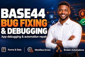 fix base44 app bugs, debug errors, and repair API integrations