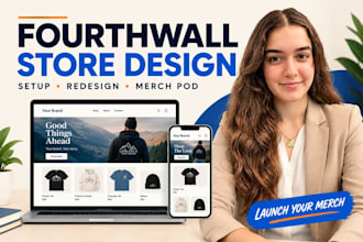 setup fourth wall store design fourthwall website, fourth wall merch pod store