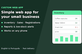 build a simple web app for inventory, sales or registrations