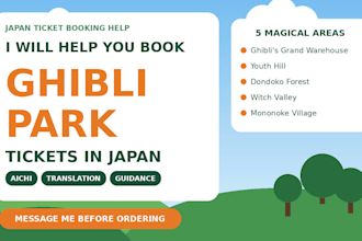 help you book ghibli park tickets in japan