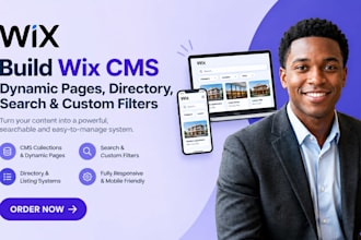 build wix cms dynamic pages, custom cms field, directory site and custom filters