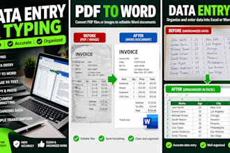 do data entry and typing