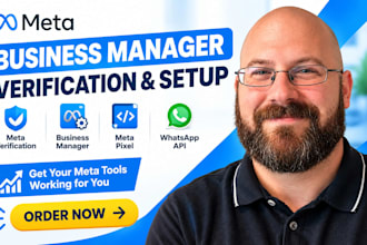 help with meta verification, meta pixel, business manager and whatsapp API