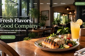 build wix restaurant website online ordering food menu cafe website