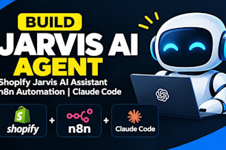 build jarvis ai agent, shopify jarvis ai assistant, n8n automation claude code