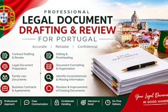 draft and review professional legal documents for portugal