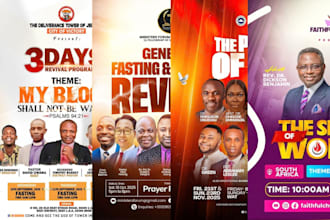 design church flyer, church postcard design and professional flyer