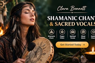 create shamanic chant, pagan chant, spiritual vocal, ritual music, healing chant