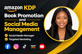 be your amazon KDP promotion, author social media manager and booktok marketer