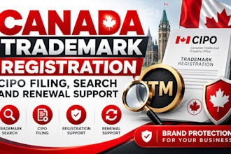 do canada trademark registration cipo filing search and renewal support