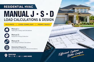 do manual j manual s and manual d hvac calculations