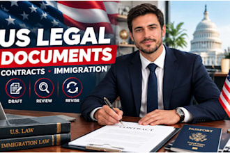 draft and review US contracts and immigration legal documents