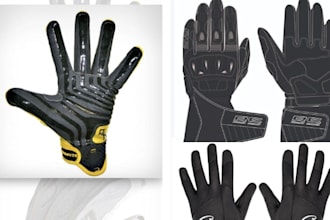 design custom sports gloves, racing gloves, goalkeeper glove, gloves techpack
