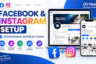 setup facebook and instagram business pages